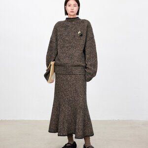 CHICJOC High-End Mohair Blend Mermaid Skirt – Size 38